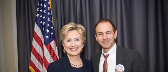 John DeTizio meets Hillary Clinton